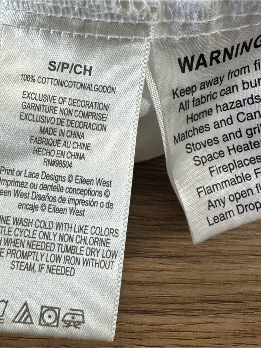 Eileen West Nightgown Small White 100% Cotton Floral Embroidery Night Shirt - Picture 6 of 11